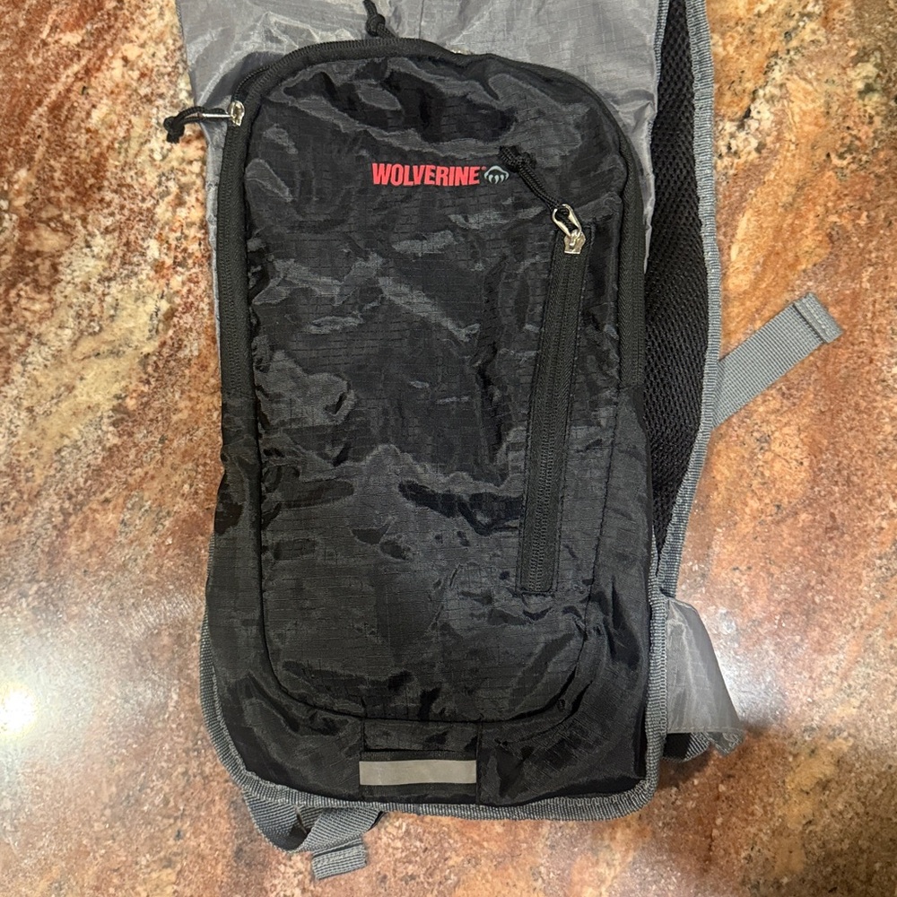 Wolverine Black and Gray Backpack